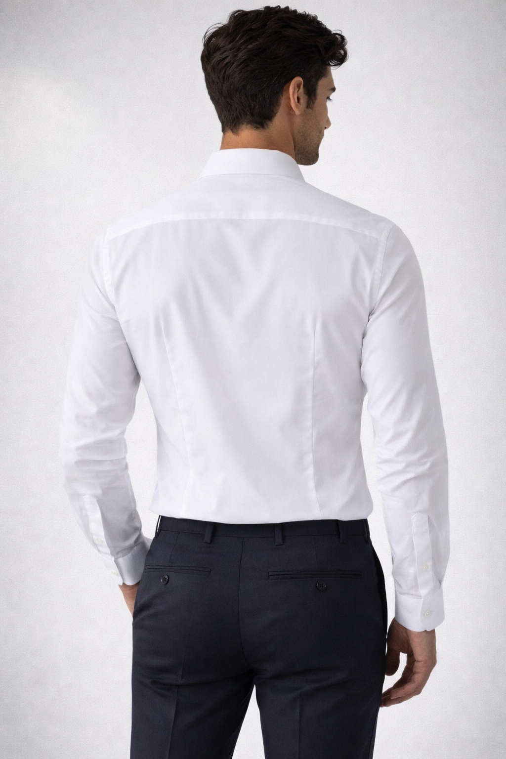 QL-02 — Stretch Pima Shirt — White